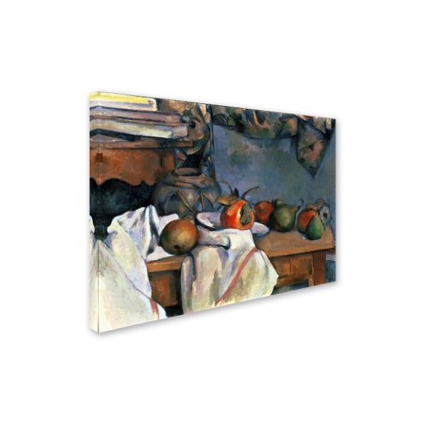 Cezanne 'Ginger Pot With Pomegranite And Pears' Canvas Art,35x47